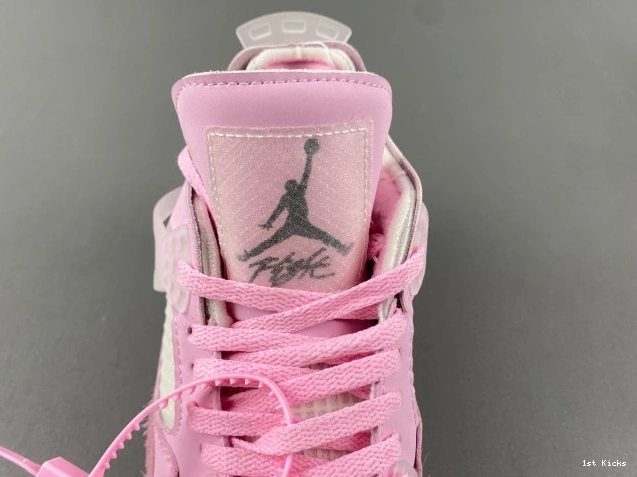 1st Kicks OFF-WHITE PINK JORDAN X 4 0628